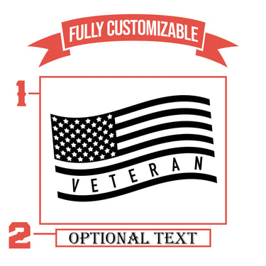 Personalized 10oz Bullet Whiskey Veterans